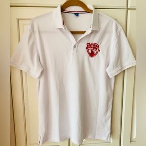 White POLO SHIRT Sports fast dry MENS Size M by B.Cool Chest 41"